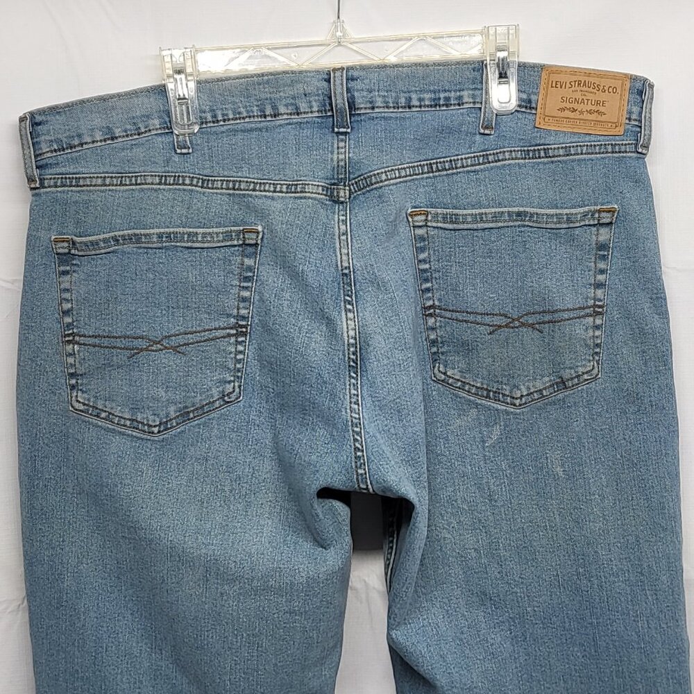 Levi Strauss Signature Jeans Mens Relaxed Fit 40X32 (Fit 42 X 32 ) Stretch - Picture 10 of 16